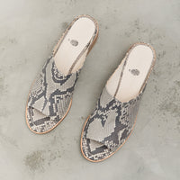 Petrosolaum Sabot Sandals, Python