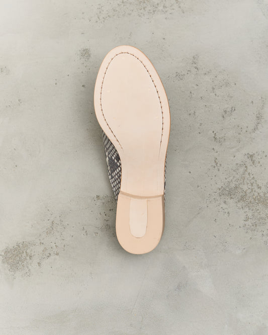 Petrosolaum Sabot Sandals, Python