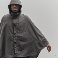 Postalco Rain Cape, Charcoal Gray