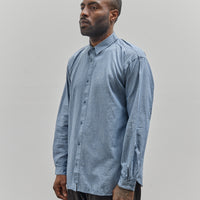 Postalco Unisex Free Arm Shirt Straight Fit, Light Chambray