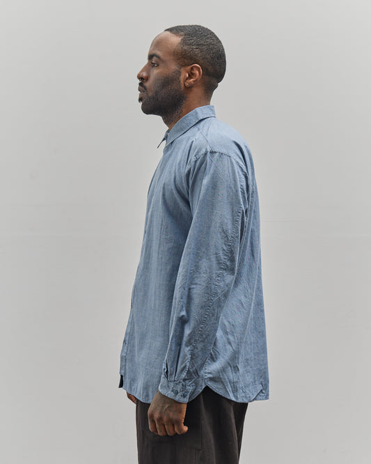 Postalco Unisex Free Arm Shirt Straight Fit, Light Chambray