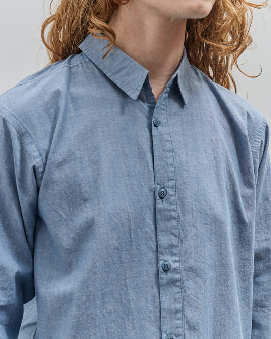 Postalco Free Arm Shirt Straight Fit, Light Chambray