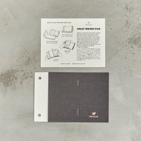 Snap Memo Pad, Faded Black