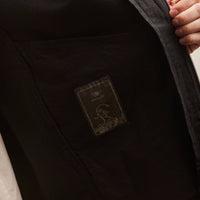 Postalco Unisex Zip-Up Jacket Light Denim, Double Black