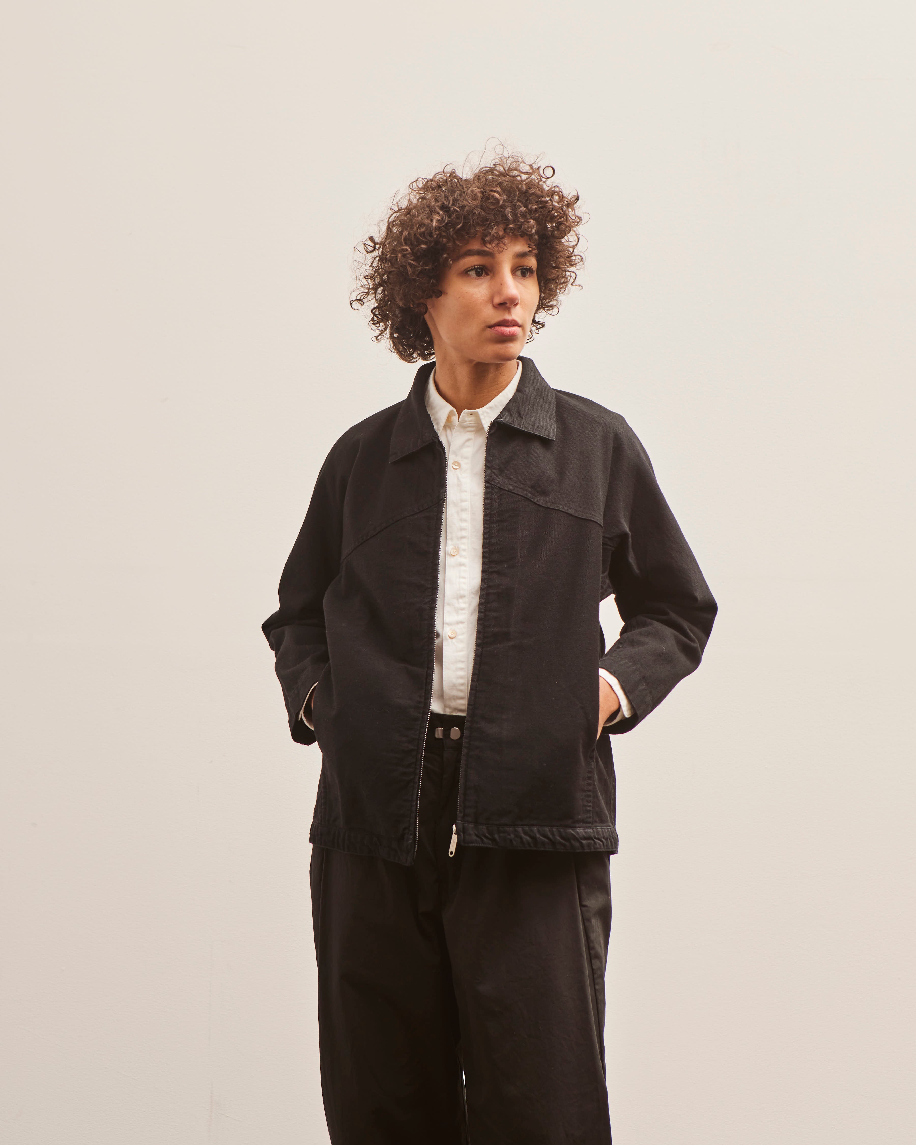 Postalco Zip-Up Jacket Light Denim, Double Black – Glasswing