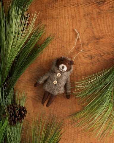 Puffer Bear Ornament