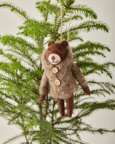 Puffer Bear Ornament