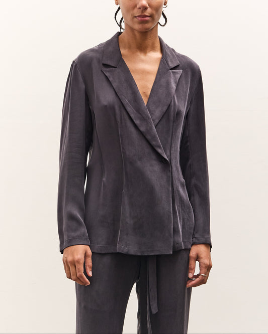 SEYA Charlotte Tailor Blouse, Ebony Black