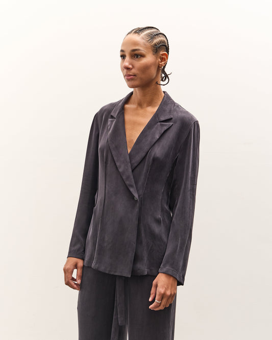 SEYA Charlotte Tailor Blouse, Ebony Black