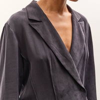 SEYA Charlotte Tailor Blouse, Ebony Black