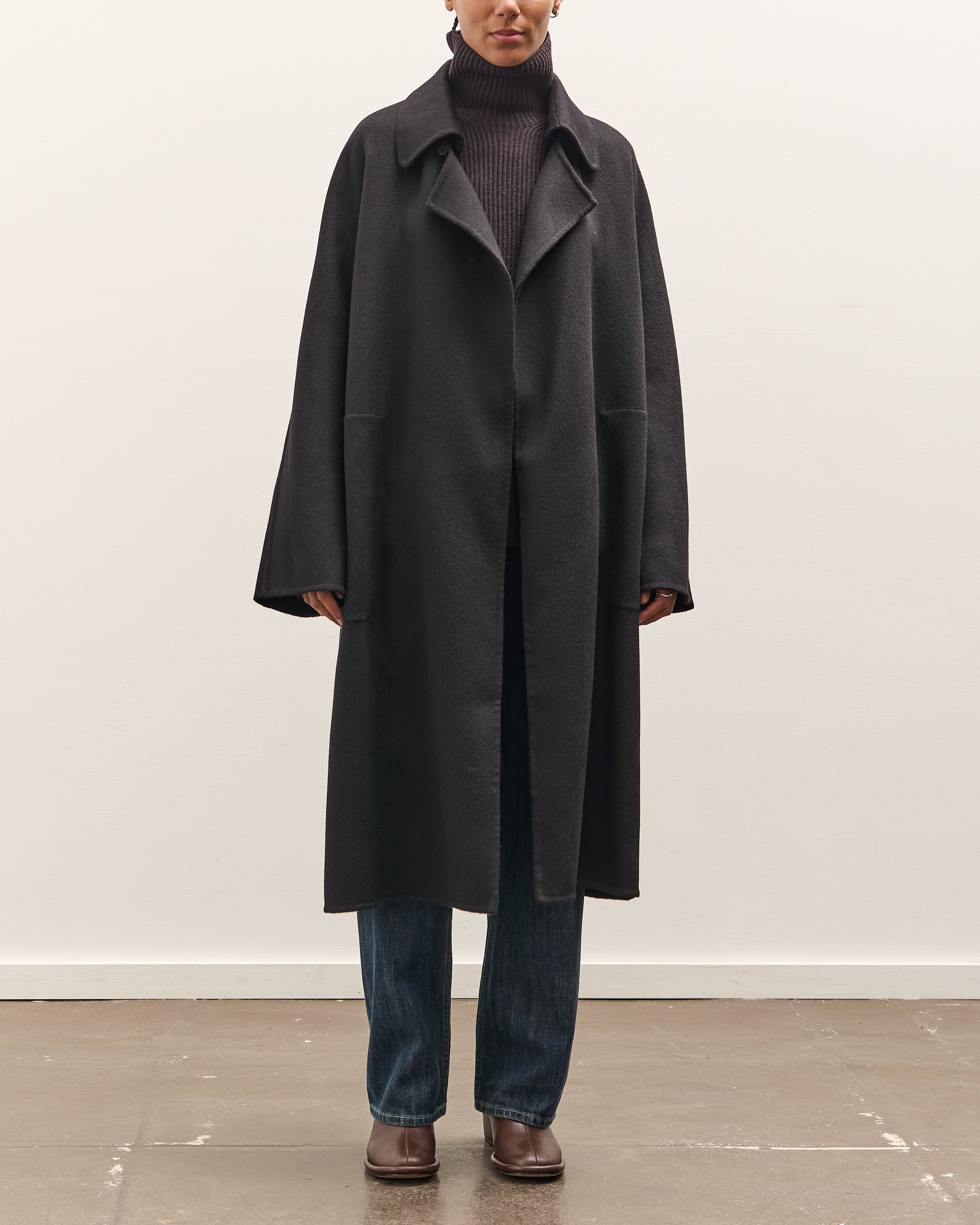 seya. Double Face Chris Coat, Black – Glasswing