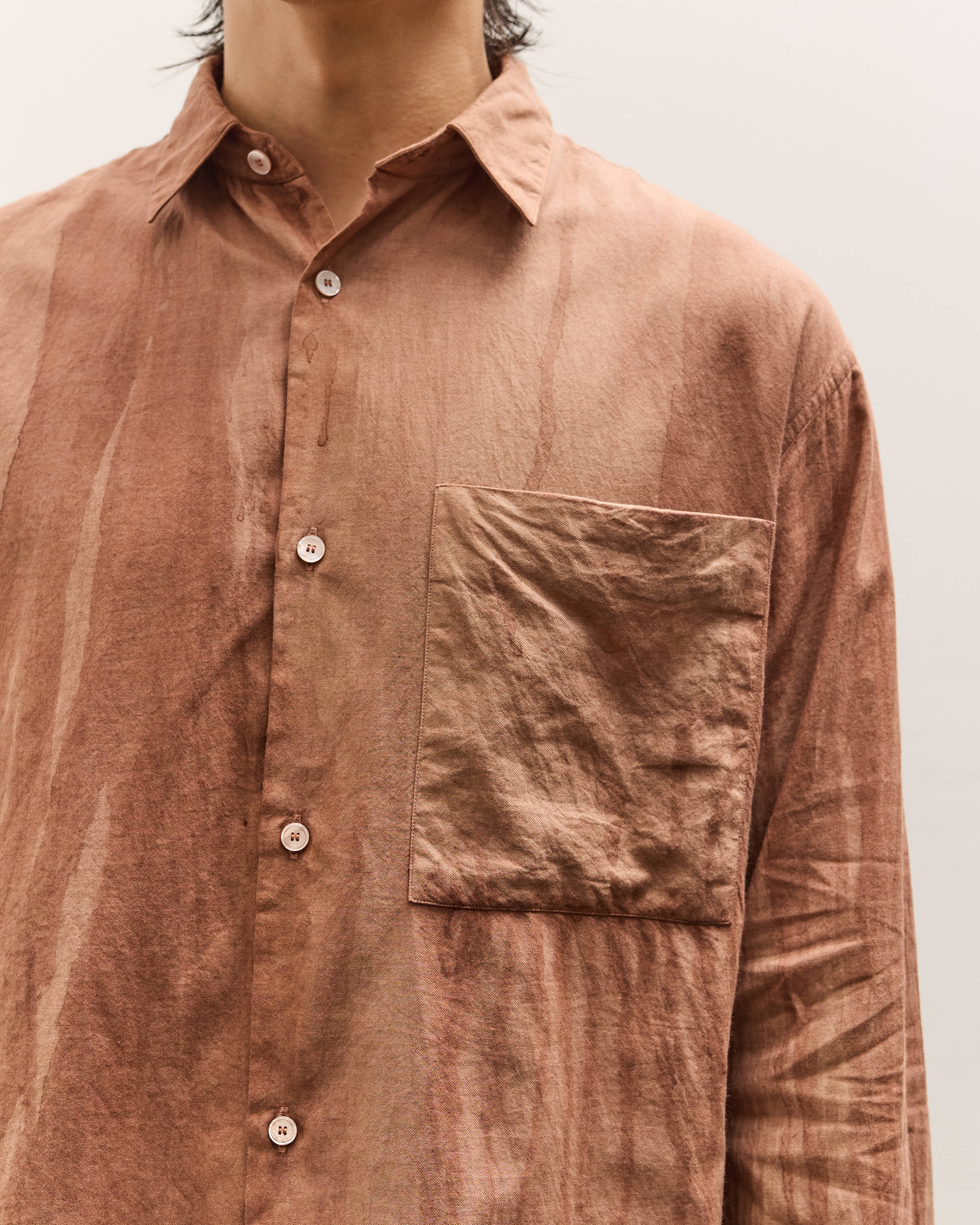 トップス seya. ETERNAL SHIRT FINE GRAINED TWEED seya. Eternal Shirt Unisex, Plum – Glasswing