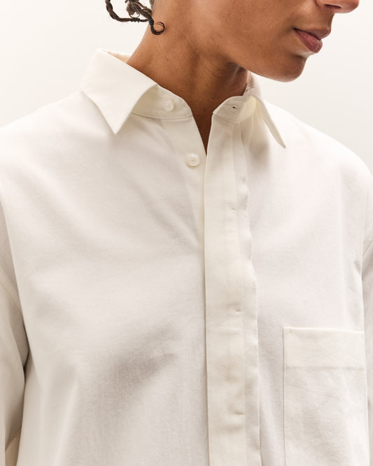 SEYA Frilled Shirt, White