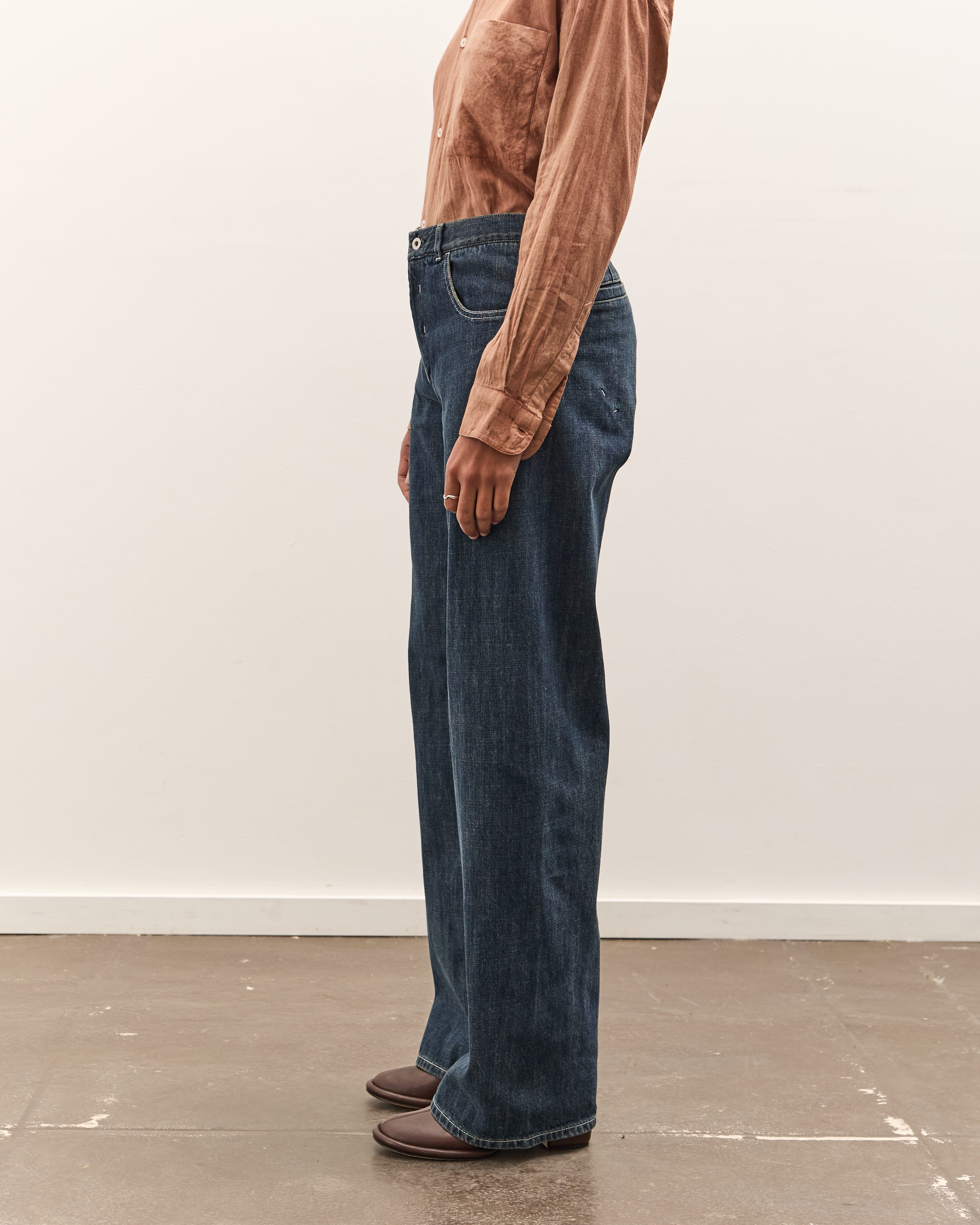 seya. Tofu Brother Jeans, Faded Indigo – Glasswing