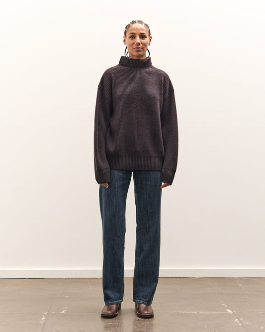 SEYA Turtle Kneck Cloud Sweater, Ebony Black