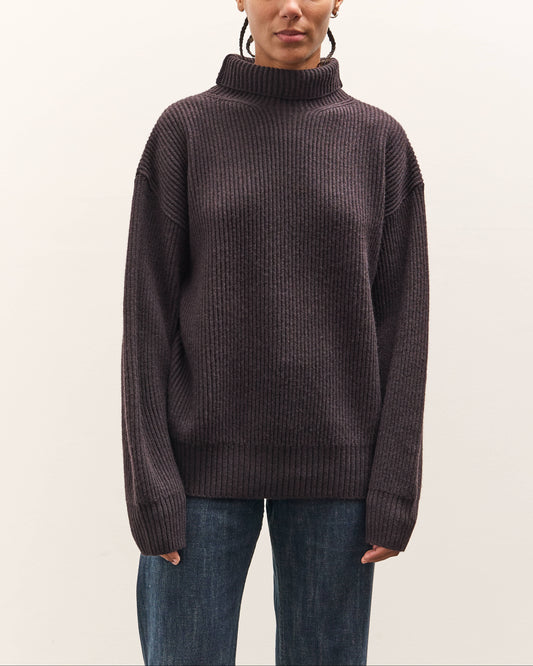 SEYA Turtle Kneck Cloud Sweater, Ebony Black
