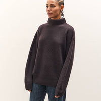 SEYA Turtle Kneck Cloud Sweater, Ebony Black