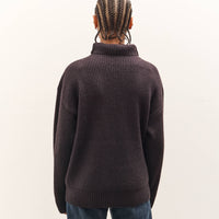 SEYA Turtle Kneck Cloud Sweater, Ebony Black