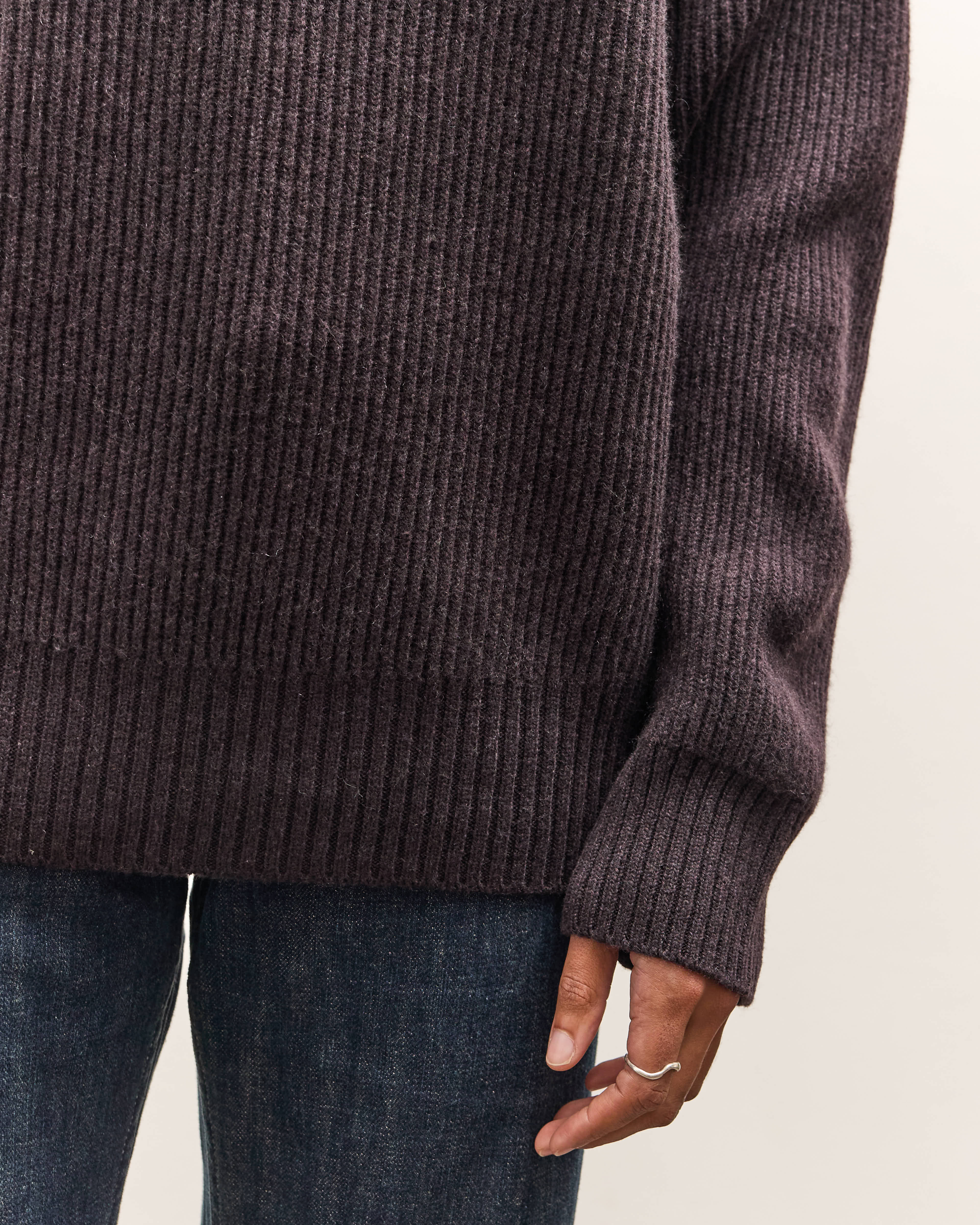 seya. Turtleneck Cloud Sweater, Ebony Black – Glasswing