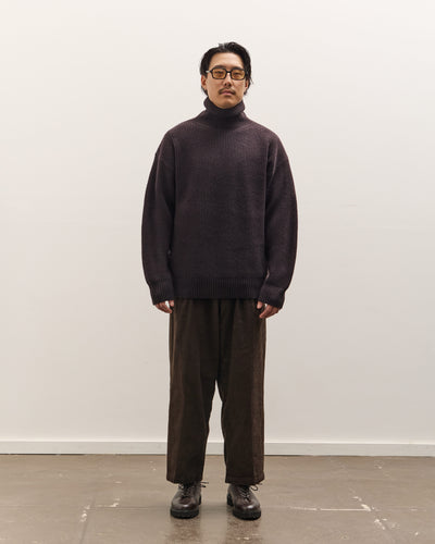 SEYA Turtle Kneck Cloud Sweater Unisex, Ebony Black