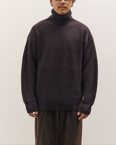 SEYA Turtle Kneck Cloud Sweater Unisex, Ebony Black