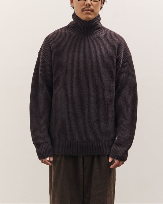 SEYA Turtle Kneck Cloud Sweater Unisex, Ebony Black