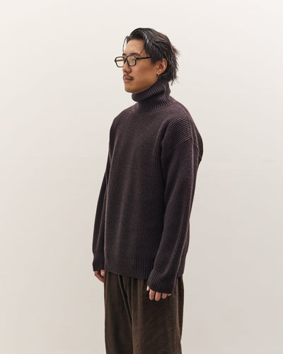 SEYA Turtle Kneck Cloud Sweater Unisex, Ebony Black