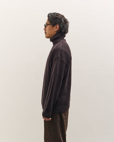 SEYA Turtle Kneck Cloud Sweater Unisex, Ebony Black