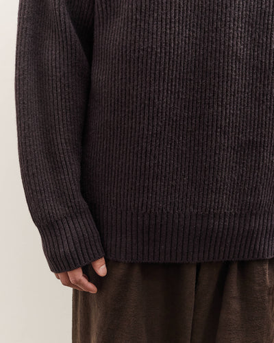 SEYA Turtle Kneck Cloud Sweater Unisex, Ebony Black