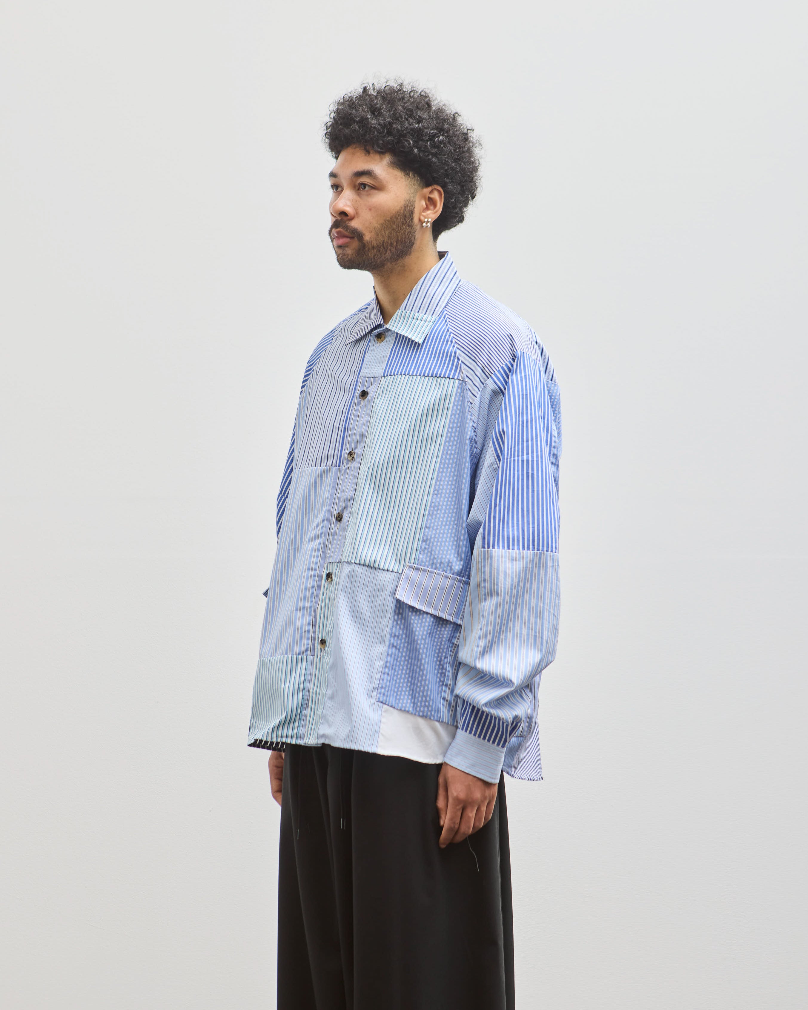 n.hoolywood 【Thomas Mason BIG SHIRT】 SIllageBigPocketShirt_ThomasMa