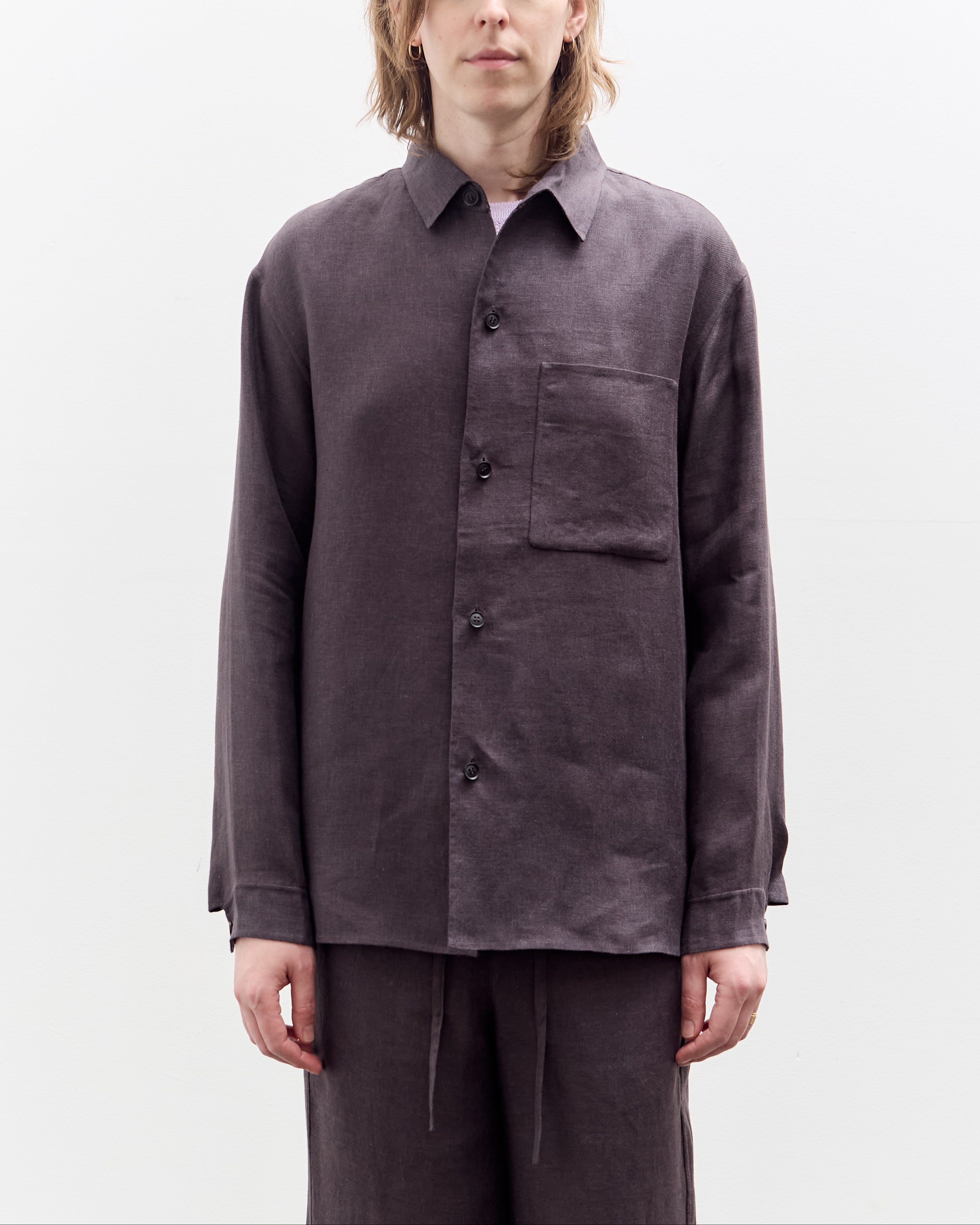 Seya Double Face Overshirt, Mud Indigo – Glasswing