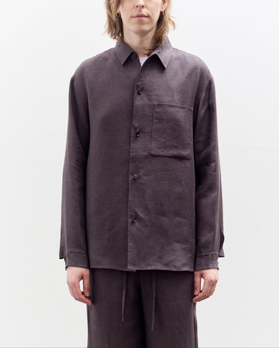 Seya Double Face Overshirt, Mud Indigo