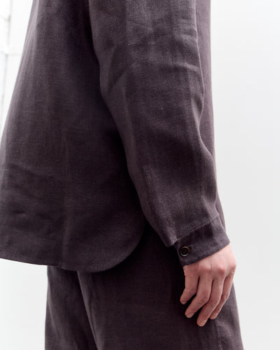 Seya Double Face Overshirt, Mud Indigo