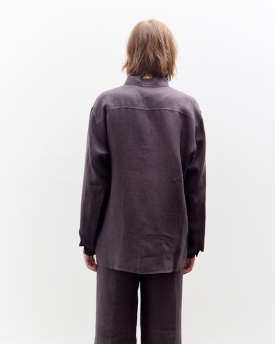 Seya Double Face Overshirt, Mud Indigo