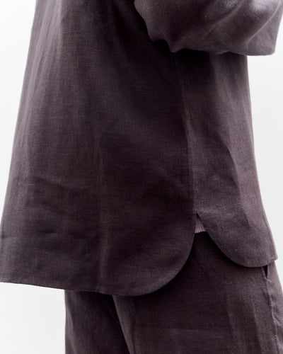 Seya Double Face Overshirt, Mud Indigo