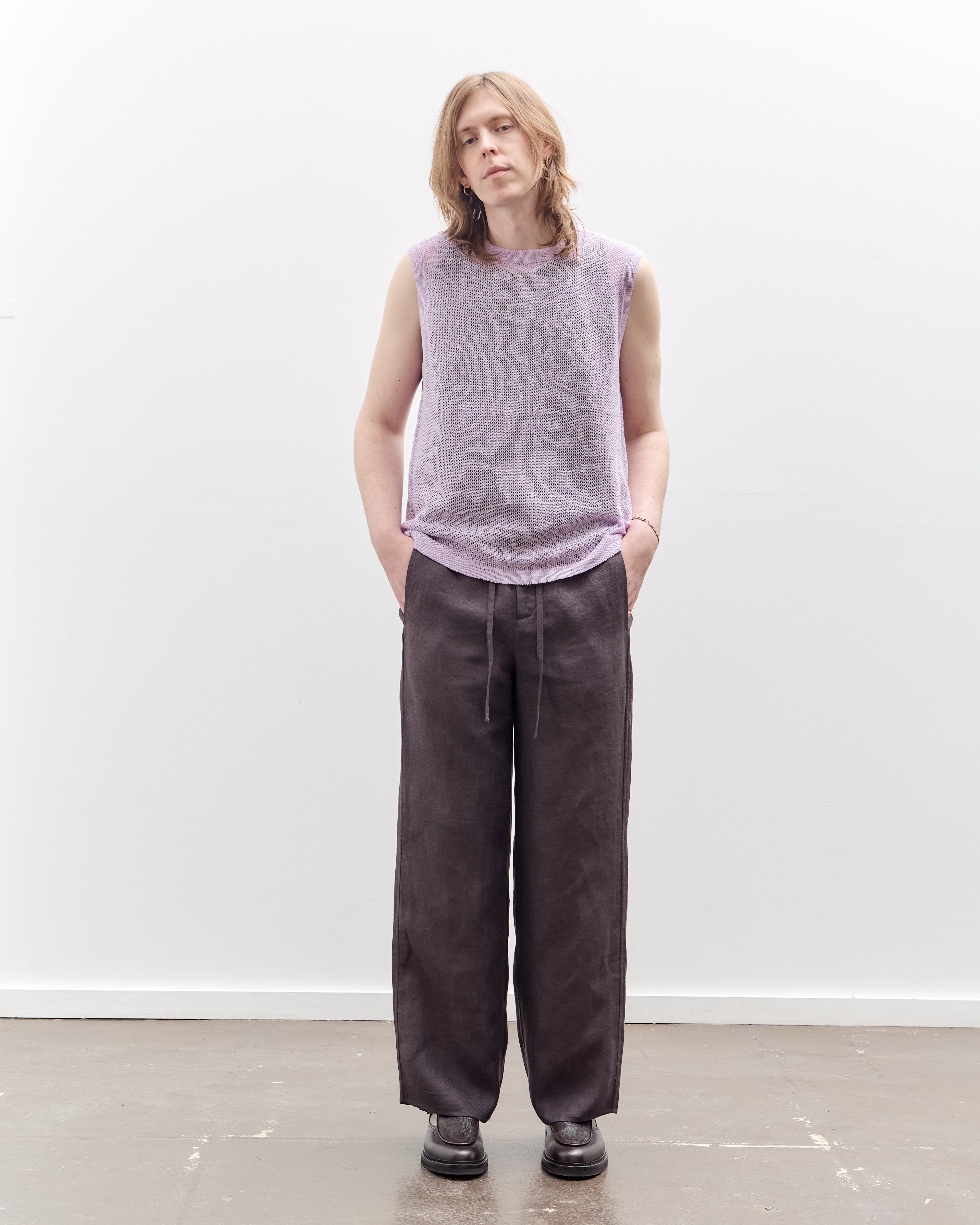 Seya Double Face Relax Fit Pants, Mud Indigo – Glasswing