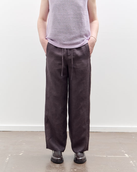 Seya Double Face Relax Fit Pants, Mud Indigo