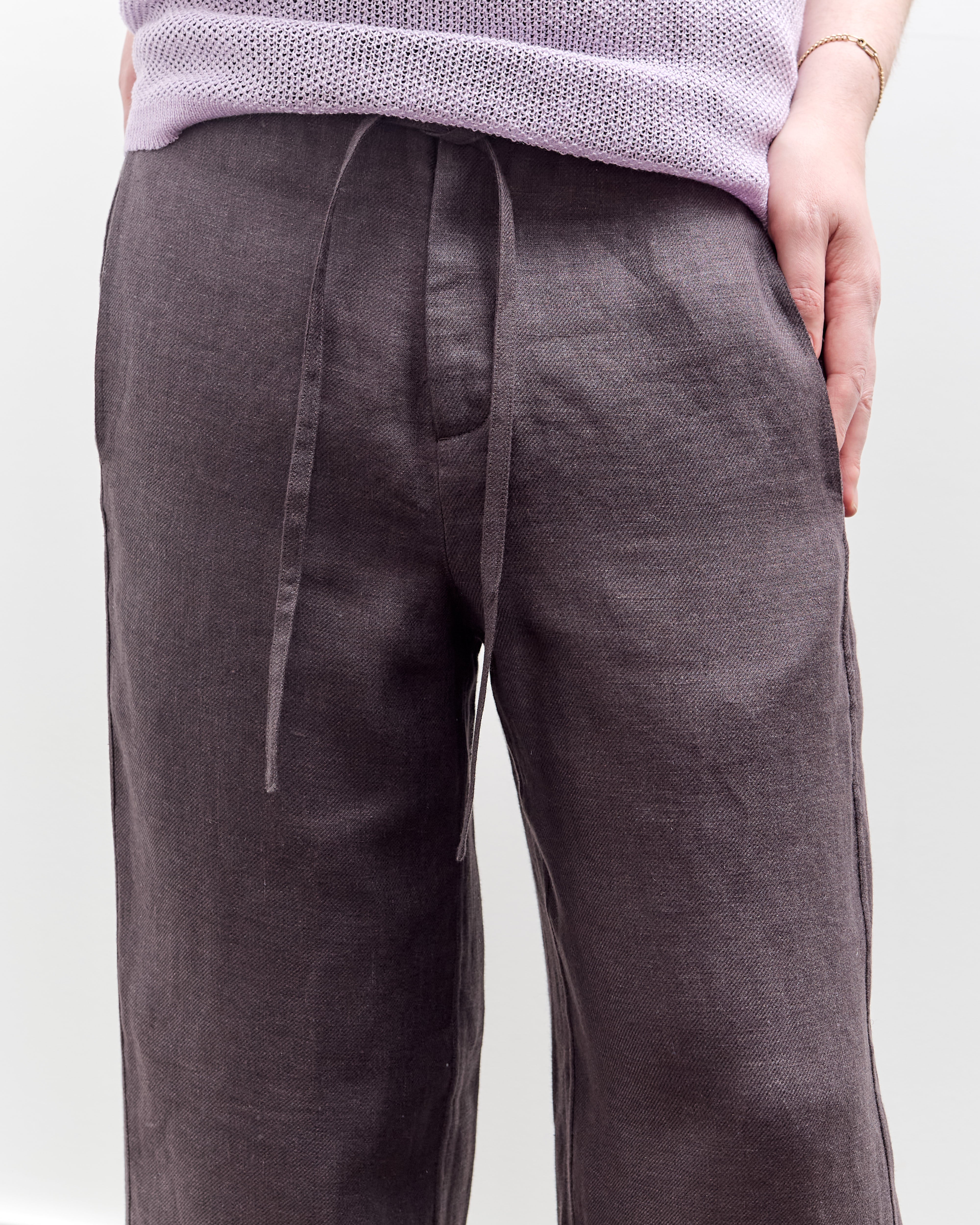 Seya Double Face Relax Fit Pants, Mud Indigo – Glasswing