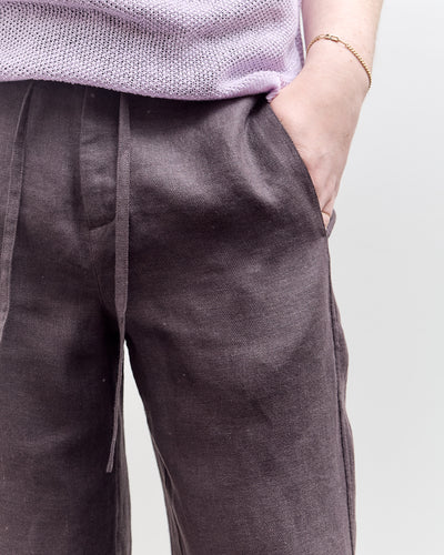 Seya Double Face Relax Fit Pants, Mud Indigo