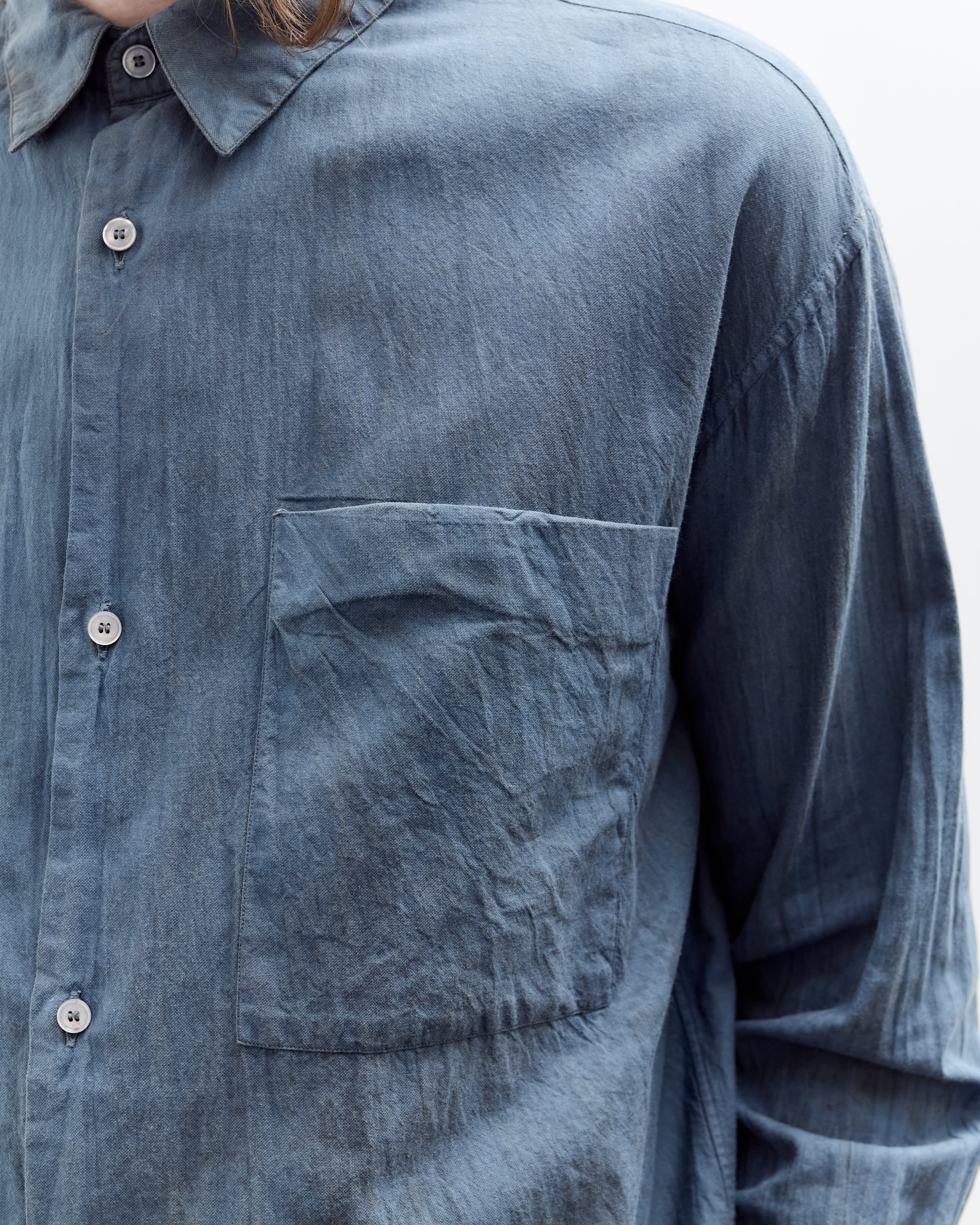 Seya Eternal Shirt, Plum Indigo Mud Splash – Glasswing