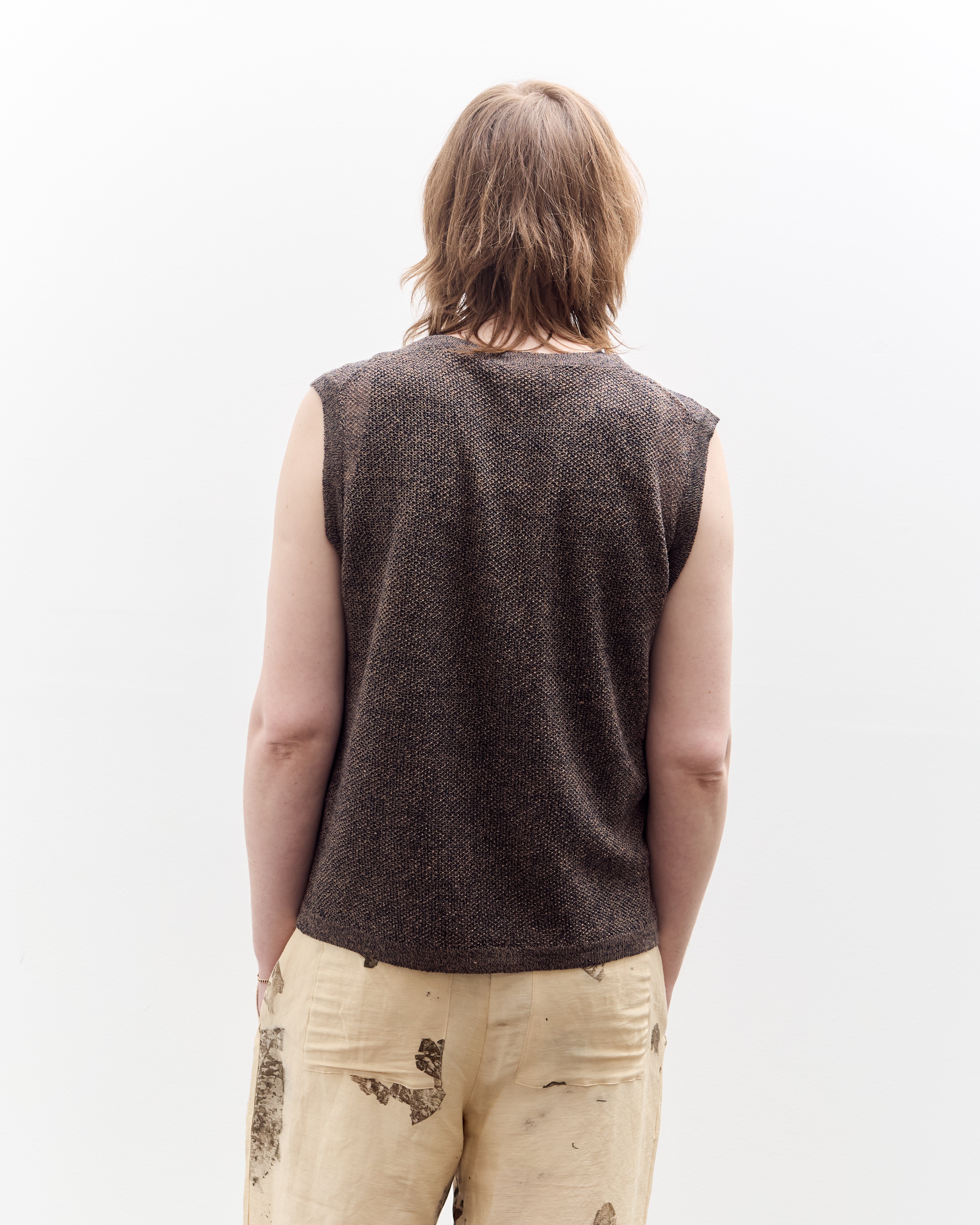 Seya Komorebi Vest, Mud Indigo Melange – Glasswing