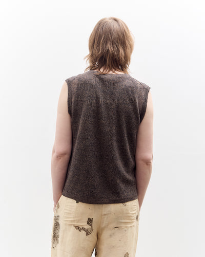 Seya Komorebi Vest, Mud Indigo Melange