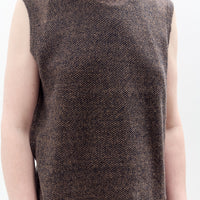 Seya Komorebi Vest, Mud Indigo Melange