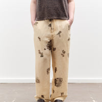 Seya Nam Ou River Trip Pants, Hand Leaf Print