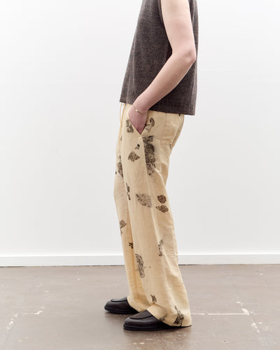 Seya Nam Ou River Trip Pants, Hand Leaf Print