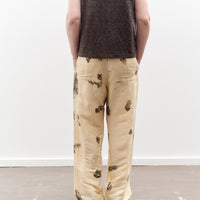 Seya Nam Ou River Trip Pants, Hand Leaf Print