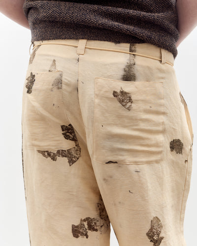 Seya Nam Ou River Trip Pants, Hand Leaf Print