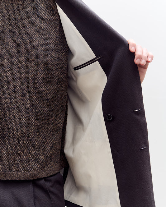 Seya Travel Tailored Jacket, Mud Indigo