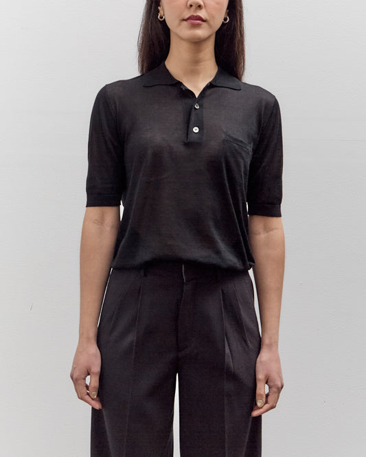 Seya Crispy Polo, Black