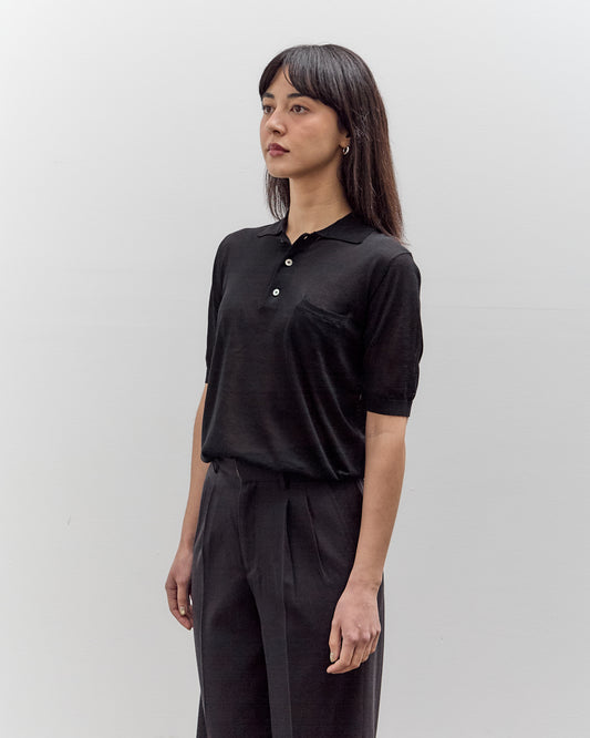 Seya Crispy Polo, Black